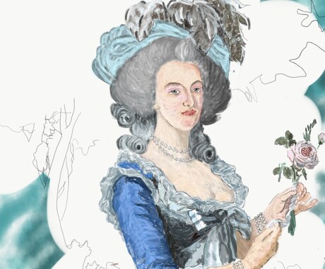 油絵の具の手描きタッチの似顔絵描きます ちょっと特別な記念プレゼントにいかがでしょうか？ イメージ2