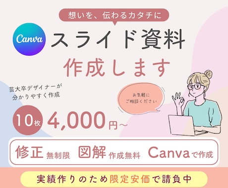 セミナー、プレゼン資料のブラッシュアップを行います イラストや図解を用いて資料をパッとみて分かるよう作成します！ イメージ1
