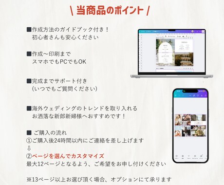 12P分選び放題／海外風プロフィールブック作れます 【完成までサポート付き◎】トレンドを取り入れたテンプレート イメージ2