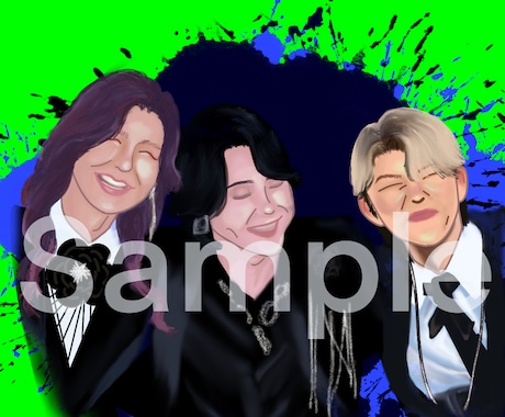 個性的でリアルな似顔絵描きます イメージ1