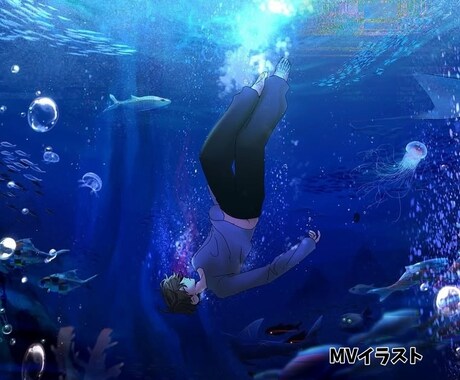 イラスト制作します アイコン、MV用イラスト、歌ってみたサムネイル、ジャケ写など イメージ1