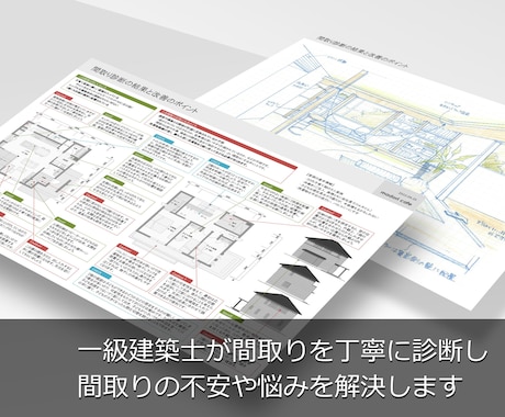 住宅の間取りを診断＆改善提案やアドバイスをします 一級建築士のチェックによるセカンドオピニオンと間取りの相談 イメージ1