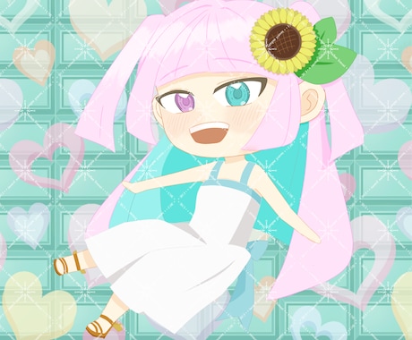 SNSや配信で使用可能なミニキャラ描きますます あなたオリジナルキャラクターを丁寧に イメージ1