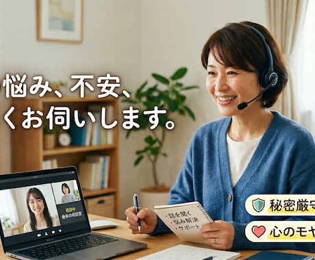 辛い時・しんどい時、話聞きます寄り添います 悩みに支配されない！人生の主役はあなたです。 イメージ2