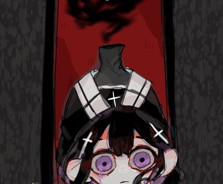 アイコンや立ち絵などのオリジナルイラストを描きます ダークでキュートでちょっと独特な絵を描きます！ イメージ2