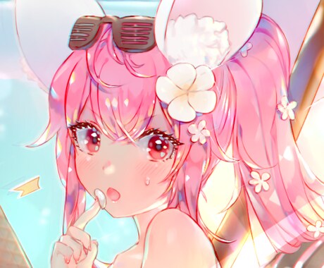 SNSアイコン用イラスト描きます キラキラ可愛い&美麗イラストでSNS映え！ イメージ1