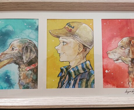 色鮮やかな水彩イラスト描きます 個人観賞用、アイコン、同人誌表紙等に イメージ2