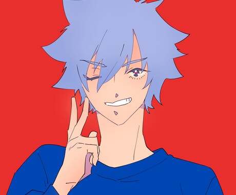 爽やかなアニメ風アイコン描きます SNSアイコン・サムネイルなどにどうぞ イメージ2