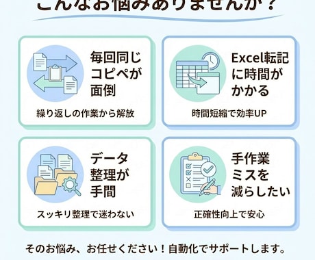 Mac/Win対応 ｜普段の定型作業を楽に整えます 毎日の手作業を、少しずつラクにする小さな仕組みづくり イメージ2