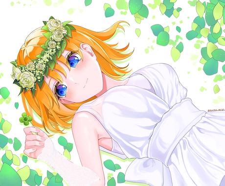 華やかで明るい雰囲気のイラスト描きます イメージ1
