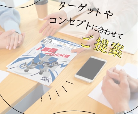 見やすいチラシを丁寧に制作します 【スタンダードプラン】セミオーダーで理想的なチラシ作り イメージ2