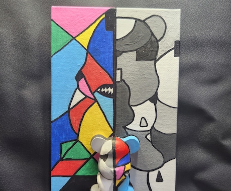この世で1点モノの抽象画・現代アートを作成します イメージ1