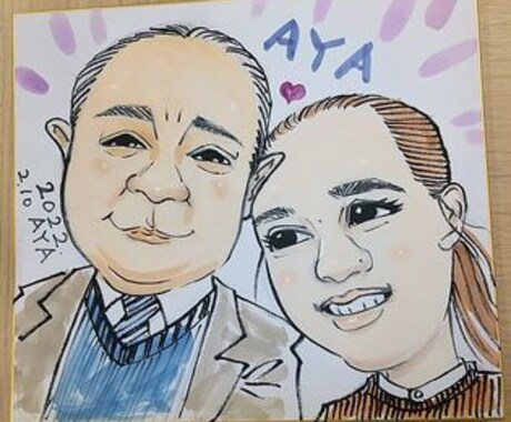 開運笑顔似顔絵☆彡笑顔あふれている似顔絵を描きます プロのヒーラーが笑顔があふれている似顔絵を描きます☆彡 イメージ1