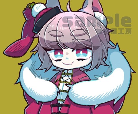 デフォルメ調の【中華風キャラ】のアイコン描きます 【期間限定で低価格でご提供！】 イメージ1