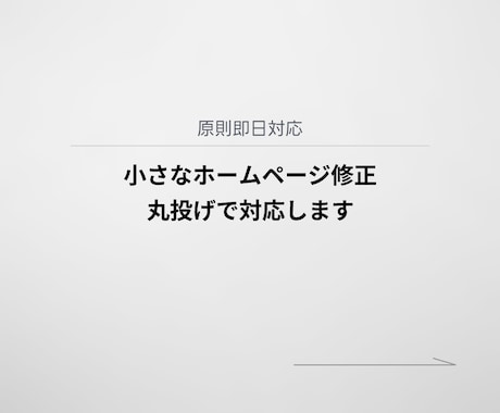 ホームページ更新を代行｜他で断られた案件も承ります ご相談は「これ対応できますか？」とザックリでも大丈夫です イメージ2