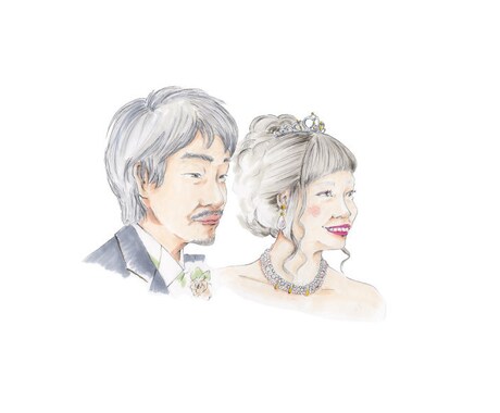 水彩風手書き似顔絵描きます 大切な人へのプレゼントや記念にいかがですか イメージ2