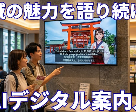 旅行のプロが制作！AIが観光業の人手不足を救います 【観光地・自治体向け】世界遺産アバターガイド（姫路城モデル） イメージ2