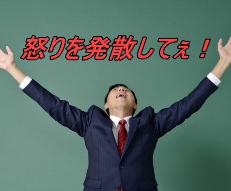 その怒りをぶつけて下さい！受け止める相手になります あなたの怒り受け止めます(# ﾟДﾟ)怒り発散でスッキリ！ イメージ1