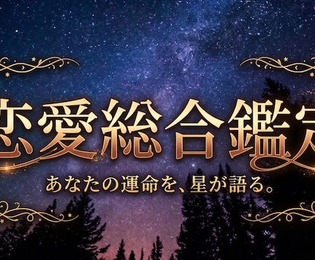 本音から未来まで彼のすべてを丸ごと総合鑑定します 【恋愛総合鑑定】西洋占星術×タロットで恋のすべてを紐解きます イメージ1
