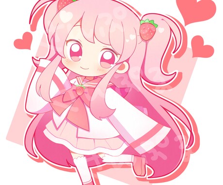 グッズ化・商用利用OKのミニキャライラスト作成ます お急ぎの方におすすめ！最短3日～☆スピード納品 イメージ2