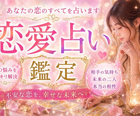 恋愛専門　あの人の気持ちをタロットで鑑定します 不安な気持ちを、占いで安心と希望”に変えましょう イメージ2