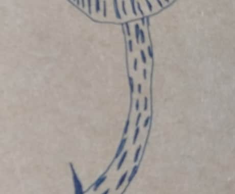ボールペンで植物、海の生き物のイラスト描きます イメージ1