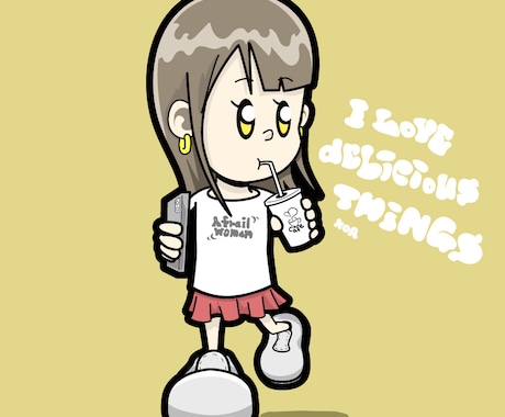 POPでかっこかわいいイラスト描きます ポップなオリジナルイラストでHAPPYをお届け イメージ2