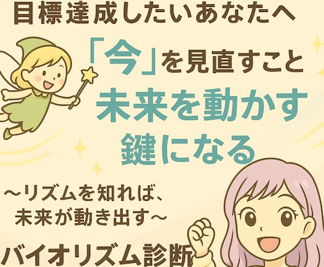 あなたの人生のバイオリズム＆行動指針をお伝えします 未来を動かす鍵になる！1年間の流れに沿った行動計画を立てます イメージ2