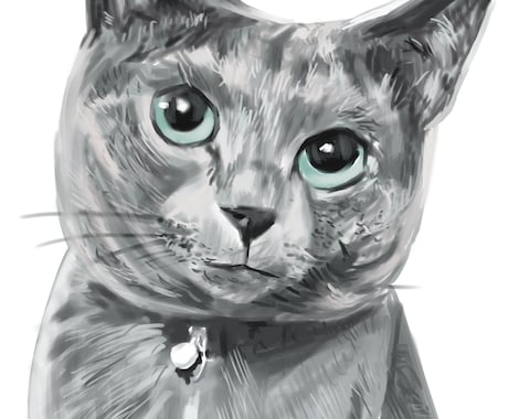 愛猫・愛犬の似顔絵をリアルタッチで描きます 写真から、毛並みと瞳の表情まで丁寧に描き起こします イメージ1