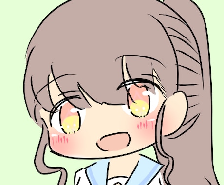 アイコン作成◆可愛いミニキャラ描きます （デフォルメで可愛い女の子のイラストを得意としています。） イメージ1
