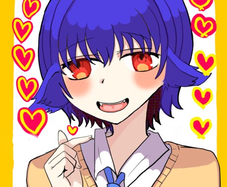 Twitterやインスタで使えるアイコン描きます ポップな色合いが魅力！ケモ耳も選べます！ イメージ2