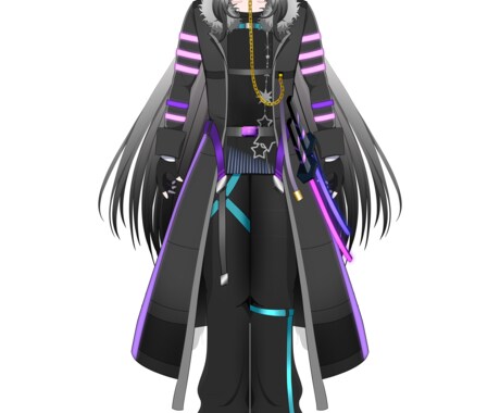 Live2D用Vtuber立ち絵を制作します Vtuberのキャラデザ〜Live2D用パーツ分けまでご提供 イメージ1