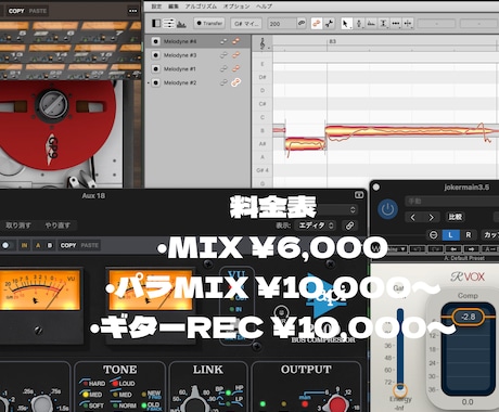 PA歴5年超ギタリストが歌ってみたMIXをします サービス出品記念先着10名様¥3000で対応します イメージ2