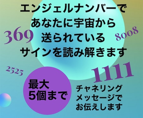 エンジェルナンバーで宇宙からのサインを読み解きます あなたが最近見たゾロ目、気になる数字の並びをチャネリング！ イメージ1