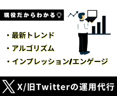 現役マーケターX:旧Twitter運用代行します 現役ならではの圧倒的な信頼感をお届け！データ分析まで可⭕️ イメージ2