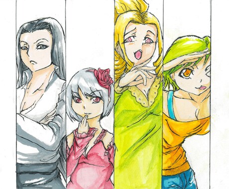 個性豊かな女性キャラクター描きます イメージ1