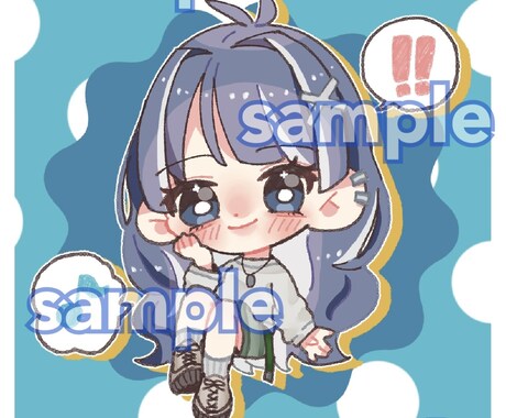 SNS等で使用できるイラスト描きます 可愛いデフォルメイラスト描きます イメージ2