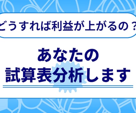 試算表を言語化します あなた様の財務状況の見える化サービス イメージ1