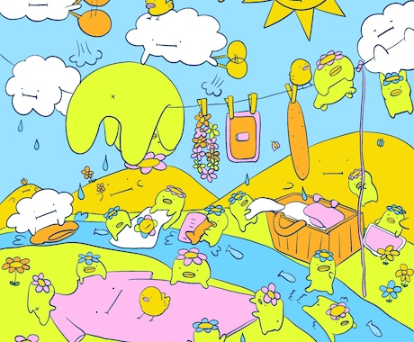小さな生き物のユニークな世界観描きます 商用利用可！ユニークな世界観を一緒に作りませんか？ イメージ1
