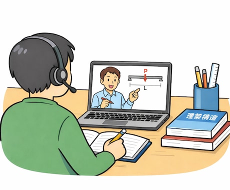 建築士試験の構造科目を個別指導します 構造苦手な方向け！「なんとなく解く」から「説明して解ける」へ イメージ1