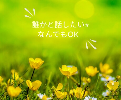 誰かと話したい！どんなお話もお聞きします 愚痴、悩み、雑談なんでも大丈夫。あなたに寄り添います。 イメージ2