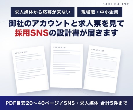 応募が来ない求人採用ページやSNSを再設計します 求人票だけでは伝わらない「職場の空気」の伝え方を設計します イメージ2