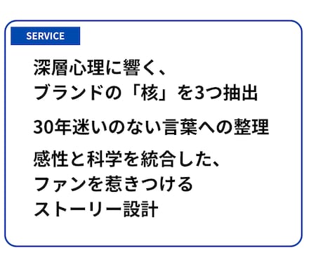 ブランドの想いを言語化します 30年の編集実績×心理学×AI イメージ2