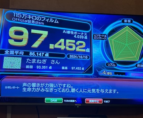 98点実績！楽しく上手くなれる歌のレッスンします 感情・音程・表現力まで優しくアドバイス♪悩みも遠慮なく！ イメージ2