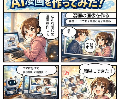 絵が描けなくてもOK！AI漫画の作り方教えます 「できた！」を体験する、初心者向けAI漫画講座 イメージ2