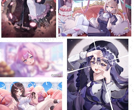 ご要望に合わせたイラスト描きます 綺麗と可愛いかっこいいを兼ね備えたイラストを男女共に得意です イメージ2