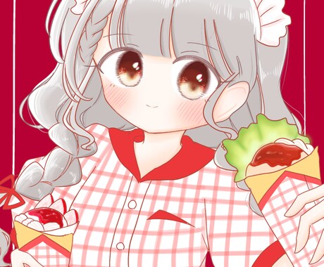 ふわふわかわいい女の子描きます あなたの理想の女の子も、既存キャラクターも可能です イメージ2