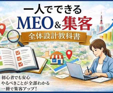 一人でできるMEO集客教科書売ります Googleマップ集客を一人で整理したい経営者向け イメージ1