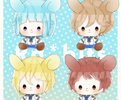 あなたのオリキャラで可愛いぬいイラスト描きます イメージ1