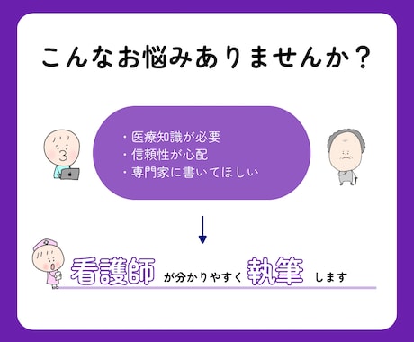 看護師が医療記事・ライティングを丁寧に執筆します 医療知識と伝わりやすさを両立した、信頼できる医療コンテンツ イメージ2